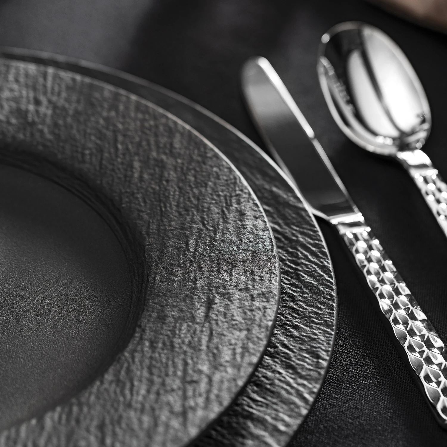 Villeroy & Boch Manufacture Rock Gourmet Bord Ø32 Cm 3 Villeroy & Boch Manufacture Rock Gourmet Bord Ø32 Cm - Afbeelding 3